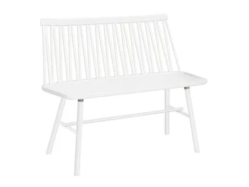 ZIGZAG 660WH - Birch bench with back by Hans K - view 2